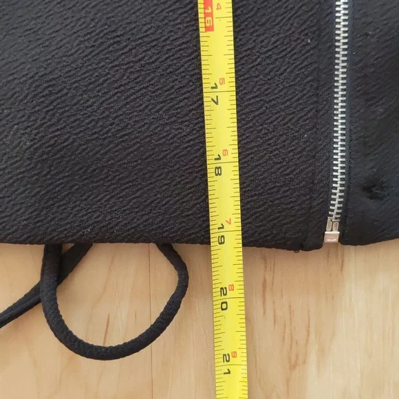 Moto Jacket, Lace Up Back, Fitted & stretchy & adjustable, Small, Tie Back - Picture 7 of 13